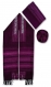 Rikmat Elimelech Handloom Woven Purple Silk Tallit